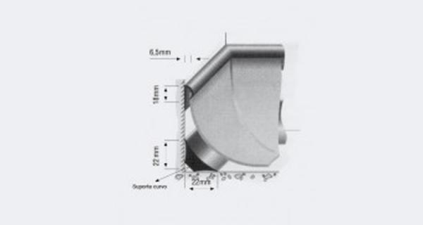 PVC - Suporte Curvo