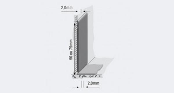 Rodape? Plano em PVC 75mm