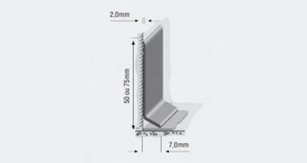 Rodape? Curvo em PVC 75mm