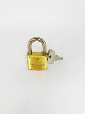 Cadeado em latão com duas chaves 30mm